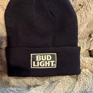 Bud Light Black Beanie Hat